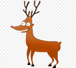 Rudolph Reindeer Santa Claus Cartoon Clip art - Reindeer Antlers ...