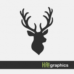 SVG and DXF File -Deer, Deer Head, Antlers, Tribal, Silhouettes ...