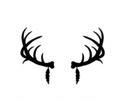 Deer Rack Silhouette at GetDrawings.com | Free for personal use Deer ...