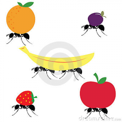 ants-carrying-different-fruits ... | Clipart Panda - Free Clipart Images