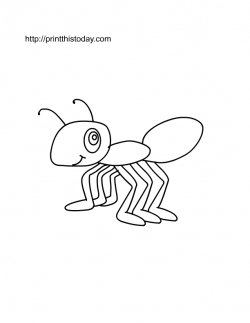 Ant Drawing For Kids at GetDrawings.com | Free for personal use Ant ...