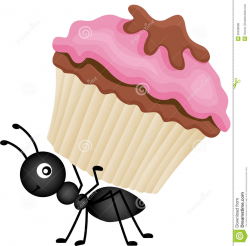 Ants Carrying Cake Clipart