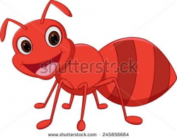 Happy ant cartoon - stock vector | miere | Pinterest | Ant and Image ...