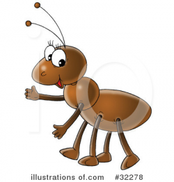 Ant Clipart #32278 - Illustration by Alex Bannykh