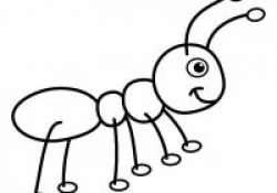 ant clipart black and white sketch of an ant clip art at clker ...