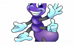 Ant Clipart Strong - Purple Cartoon Ants, Transparent Png ...