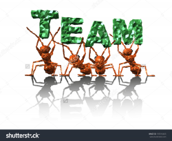 Ants clipart teamwork - Pencil and in color ants clipart teamwork