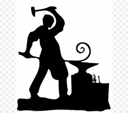 The Blacksmiths Shop Anvil Clip art - Black blacksmith cartoon man ...