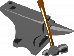 File:Blacksmith anvil hammer.svg - Wikimedia Commons