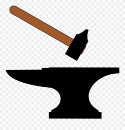 Open - Hammer And Anvil Clip Art - Png Download (#1385318 ...
