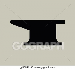 Vector Art - Anvil icon. Clipart Drawing gg98747153 - GoGraph
