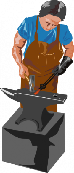 Metal clipart blacksmith - Pencil and in color metal clipart blacksmith