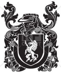 Phoenix on coat of arms - Medieval heraldry Vector Image | Vector ...