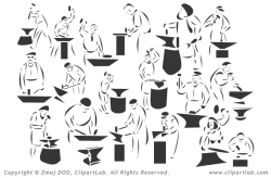 Blacksmith clipart at work - Pencil and in color blacksmith clipart ...