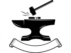 Blacksmith Logo #8 Forge Steel Metal Iron Tool Build Occupation ...