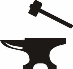 Clipart - Anvil and Hammer