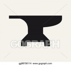 Vector Art - Anvil icon. Clipart Drawing gg98756114 - GoGraph