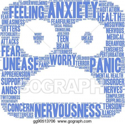 Vector Stock - Anxiety word cloud. Clipart Illustration gg90513706 ...