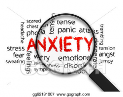 Drawing - Anxiety. Clipart Drawing gg62131007 - GoGraph