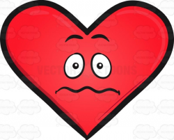 Nervous Heart Emoji | Heart emoji and Anxious