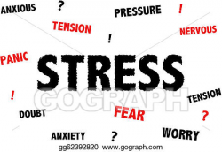 Vector Stock - Stress and anxiety illustration. Clipart Illustration ...