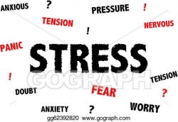 Vector Stock - Stress and anxiety illustration. Clipart ...