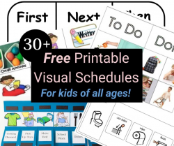 33 Printable Visual/Picture Schedules for Home/Daily Routines.