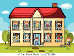 28+ Collection of Apartment House Clipart | High quality, free ...