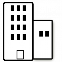 Apartment Black And White Clipart