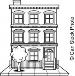 apartment building clipart black and white 4 | Clipart Station
