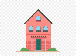 Building Cartoon Apartment - Red brick house png download - 650*650 ...