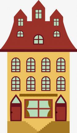 Vector Apartment Building Design, Vector, Retro, House PNG and ...