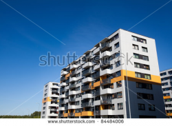 Apartment Complex clipart block flat - Pencil and in color apartment ...