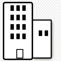 Building Apartment White Clip art - Black Building Cliparts png ...