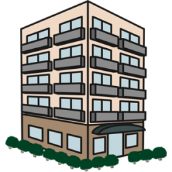 Apartment Building clipart, cliparts of Apartment Building free ...