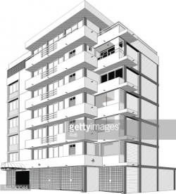 apartment building clipart black and white 2 | Clipart Station