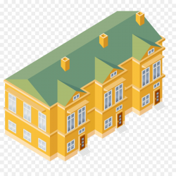 Isometric projection House Building Clip art - Cartoon Apartment png ...