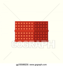 EPS Vector - Flat apartment house, residential building. Stock ...