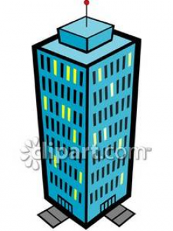 High Rise Apartment Building - Royalty Free Clipart Picture