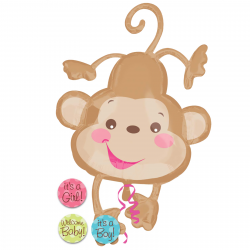 Girl Monkey Baby Shower | Clipart Panda - Free Clipart Images