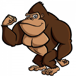 Brown Gorilla Pictures - Monkeys Cartoon Clip Art | Cakes - Prints ...