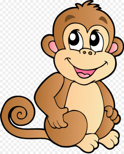 Baby Monkeys Chimpanzee Cartoon Clip art - monkey png download ...