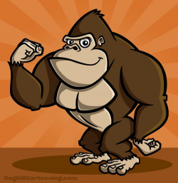 Coghill-Gorilla-cartoon-character | Illustration | Pinterest ...