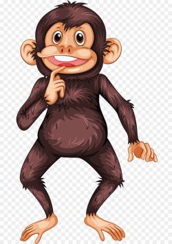 Ape Bonobo Clip art - Thinking Gorilla png download - 756*1280 ...