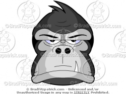 28+ Collection of Gorilla Clipart Face | High quality, free cliparts ...