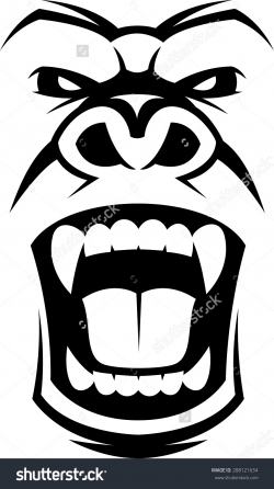Gorilla Face Drawing Ape Clipart Ape Face Clipart - China-Cps ...