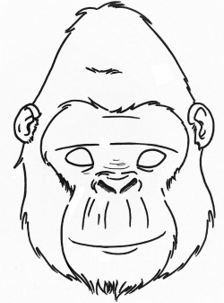 gorilla mask printable - Google Search | Junior Kindergarten ...