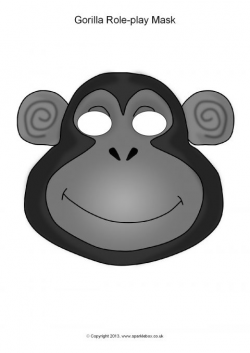Gorilla Role-Play Masks (SB9879) - SparkleBox