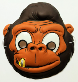 Vintage Gorilla Halloween Mask Topstone Monkey Kong Ape Primate FF25 ...