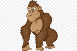 Gorilla Ape Royalty-free Clip art - caricature png download - 600 ...